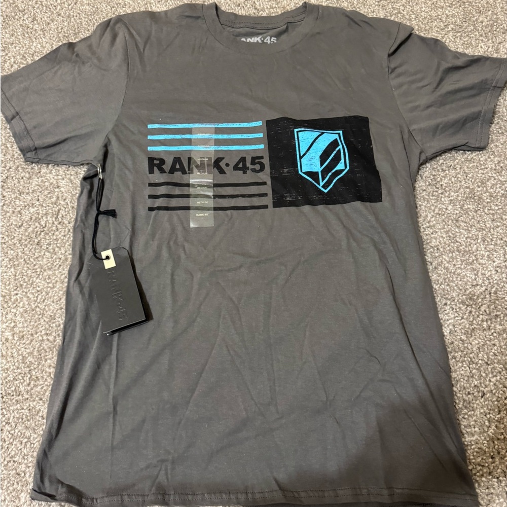 Rank 45 Men's Gray Graphic Tee